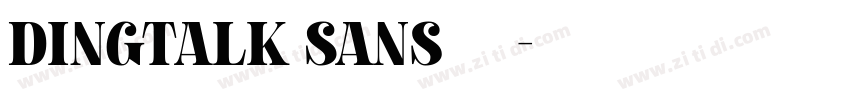 DingTalk Sans 普通字体转换